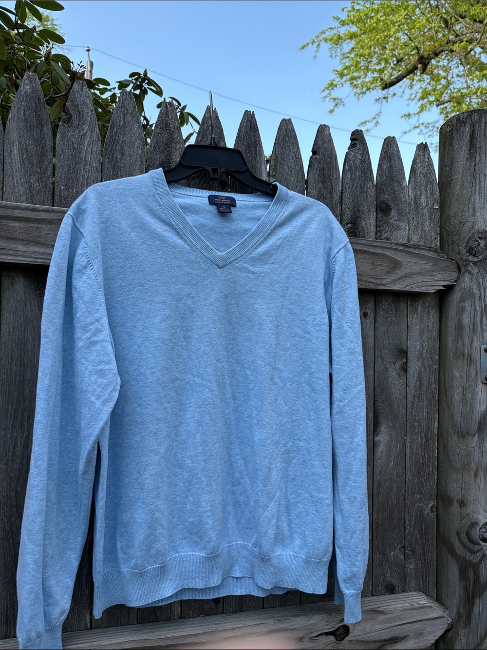 Brooks Brothers XL baby blue supima cotton v-neck!
